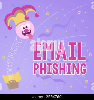 Inspiration montrant le signe Email PhishingEmails qui peuvent lier à des sites Web qui distribuent des programmes malveillants, Word écrit sur des e-mails qui peuvent lier à des sites Web qui Banque D'Images