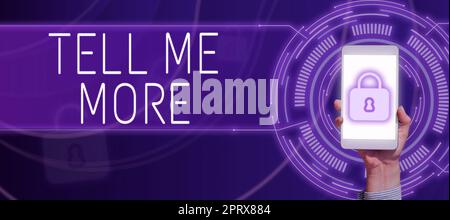 Inspiration montrant le signe en savoir plus, mot écrit sur Un appel pour démarrer une conversation partager plus de connaissances Banque D'Images