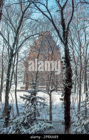 Le Monument de la bataille des Nations à Leipzig, Saxe, Allemagne Banque D'Images