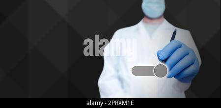 Homme d'affaires présentant de nouvelles technologies futuristes. Banque D'Images