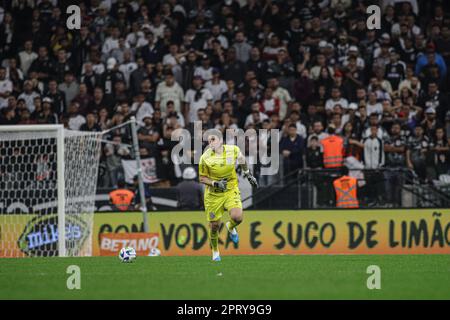 Sao Paulo, Brésil, 26th avril 2023. Cassio de Corinthiens, pendant le match entre Corinthiens et Remo, pour la coupe du Brésil 2023, au stade Arena Corinthiens, à Sao Paulo sur 26 avril. Photo: Wanderson Oliveira/DiaEsportivo/Alamy Live News Banque D'Images