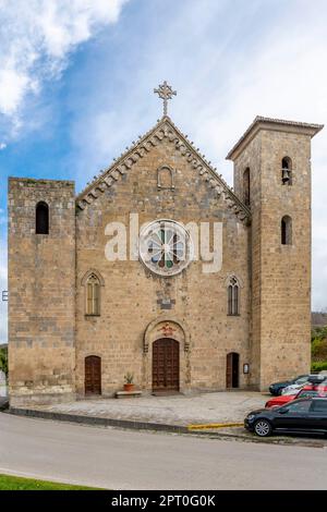 La façade de l'église de San Salvatore à Bolsena, Italie Banque D'Images