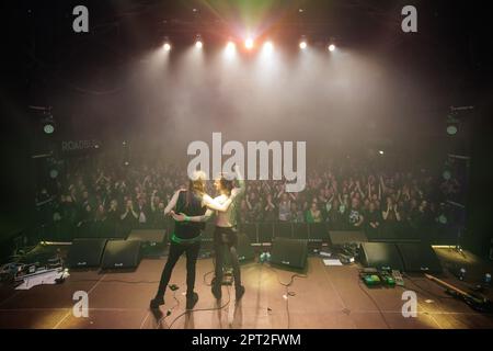 Tilburg, pays-Bas. 23rd, avril 2023. Le Black Metal Act danois Afsky donne un concert en direct pendant le festival de musique néerlandais Roadburn Festival 2023 à Tilburg. (Crédit photo: Gonzales photo - Peter Troest). Banque D'Images