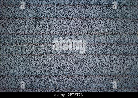 Parasites parasites parasites parasites bruit de fond abstrait, corrompu Old Analog TV, canal Glitch sur Vintage TV, Résumé bruit de fond Banque D'Images