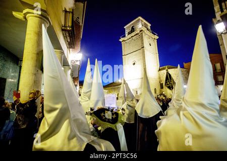 Processions de la semaine Sainte Peñafiel Valladolid Banque D'Images