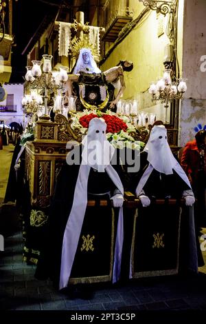 Processions de la semaine Sainte Peñafiel Valladolid Banque D'Images