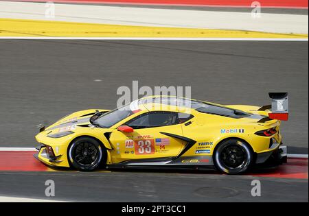 27 avril 2023, circuit de Spa-Francorchamps, Spa-Francorchamps, WEC - TotalEnergies 6 heures de Spa-Francorchamps, sur la photo COURSE CORVETTE, Chevrolet Corvette C8.R, Ben Keating (USA), Nicolas Varrone (ARG), Nicky Catsburg (NLD) Banque D'Images