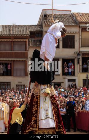 Processions de la semaine Sainte Peñafiel Valladolid Banque D'Images