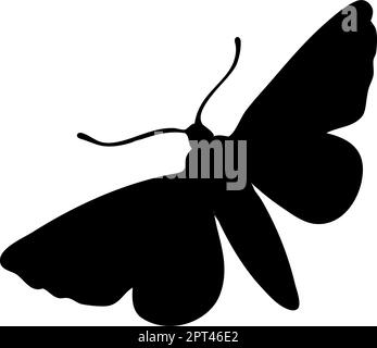 Silhouette de papillon Illustration de Vecteur