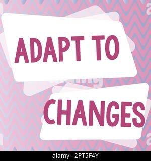 Inspiration montrant le signe Global Fake News, concept signifiant embrasser de nouvelles opportunités croissance adaptation Progress Banque D'Images