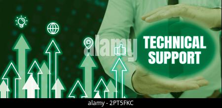 Texte montrant inspiration assistance technique Services de réparation et de conseil aux utilisateurs de leurs produits, vue d'ensemble de l'entreprise Services de réparation et de conseil aux utilisateurs Banque D'Images