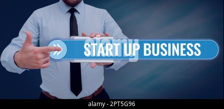 Écriture affichant le texte Start Up BusinessEngaging to a New Venture Fresh Trading and Selling, Word écrit sur engager à un New Venture Fresh Trading Banque D'Images