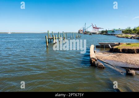 Amelia River, Fernandina Beach, Amelia Island, Floride Banque D'Images