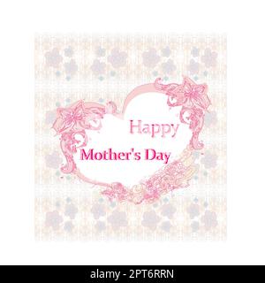 Happy Mother's Day - belle carte de souhaits Illustration de Vecteur