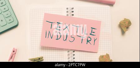 Signature manuscrite Industrie textile, photo conceptuelle montrant qui promet de s'aimer l'un l'autre pour l'éternité penser nouveaux concepts d'écriture, briser Thro Banque D'Images