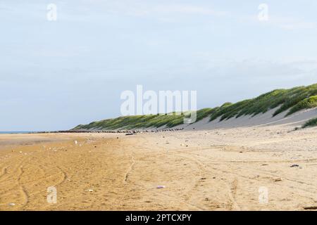 Plage de sable de Taiwan Kinmen Oucuo Banque D'Images