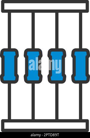 Icône bande de résistance Illustration de Vecteur