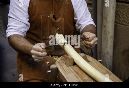 Détail de l'art traditionnel du bois, création avec bois Banque D'Images