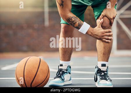 Les blessures au basket-ball, à l'athlète et aux genoux sur le terrain ...