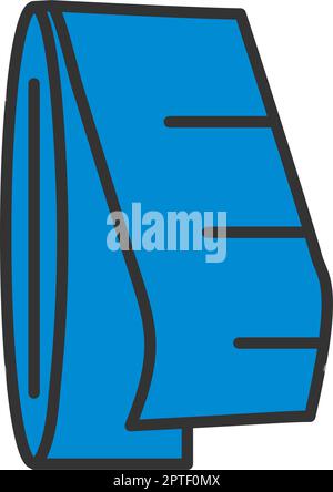 Icône Tape de mesure personnalisée Illustration de Vecteur