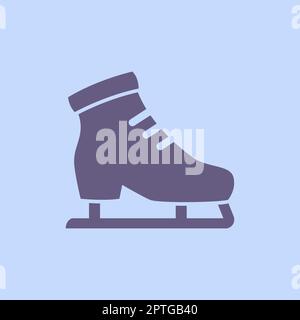 Skates sportifs, divertissement hivernal sur glace - illustration Vector Banque D'Images