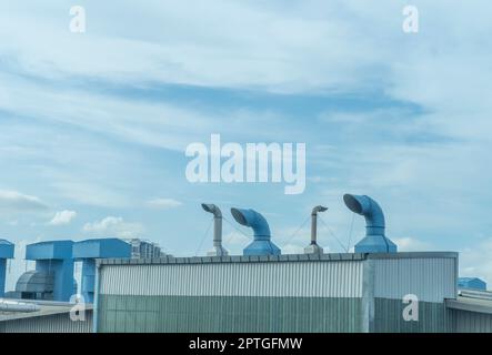 Bien situé à côté de la soufflante d'air factory Banque D'Images