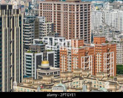 New Taipei, Taïwan, 11 juillet 2022 : vue de dessus de la ville dans le district de Linkou dans la ville de New Taipei, Taïwan Banque D'Images