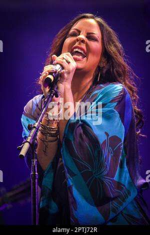 Huntsville, États-Unis. 25th avril 2023. Sara Evans se produit à Still Playins' Possum - George Jones Tribute à Propst Arena sur 25 avril 2023 à Huntsville, Alabama. Crédit: Jamie Gilliam/The photo Access crédit: The photo Access/Alay Live News Banque D'Images