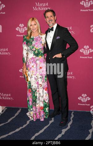 New York, États-Unis. 27th avril 2023. Marie-Chantal, princesse de la Couronne de Grèce, et Pavlos, prince de la Couronne de Grèce, assistent jeudi à New York au Gala de la Fiducie du Prince en 2023 27 avril 2023. Photo de John Nacion/UPI crédit: UPI/Alamy Live News Banque D'Images