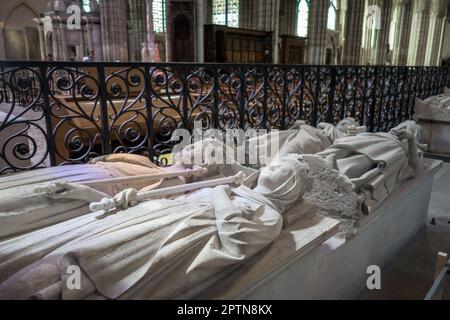 Tombeaux des Rois de France à la Basilique Saint-Denis, Paris Banque D'Images