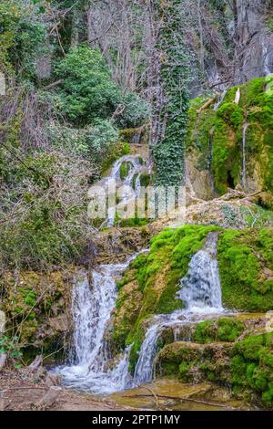 Cascade de Fuentetoba Toba. Soria. Espagne. Banque D'Images