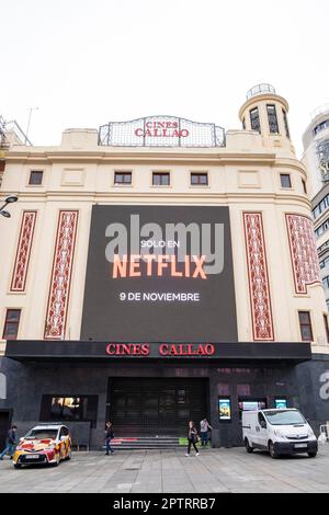 Espagne, Madrid, place Callao, Cines Callao Banque D'Images