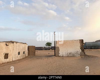 Mauritanie, voie ferrée, Ben Amira Banque D'Images