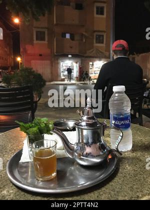 Maroc, Laayoune, restaurant traditionnel Banque D'Images