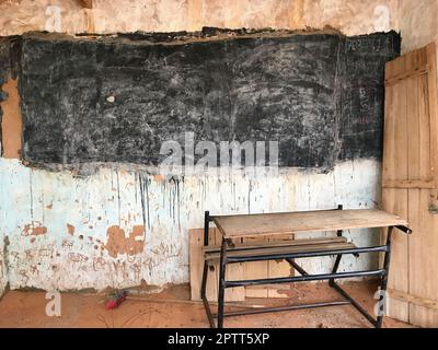 Mauritanie, autour de Chinguetti, village nomade, école Banque D'Images