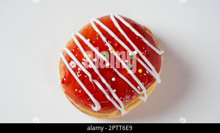 Concept de célébration Hanukkah. Beignets savoureux Banque D'Images