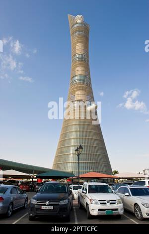 Qatar, Doha, l'Aspire Tower à Doha City Sports Complex Banque D'Images