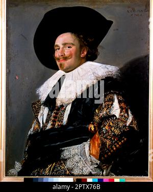 La cavalier riante. Peinture de l'artiste néerlandais Frans Hals. 1624. Wallace Collection. Londres. Banque D'Images