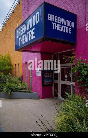 Greenwood Theatre Londres. Construit par la Charitable Foundation of Guy's Hospital 1975, maintenant loué par Kings College pour des conférences et des spectacles. Banque D'Images