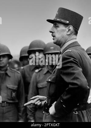 La libération de Paris - portrait du général de Gaulle en 1944 Banque D'Images