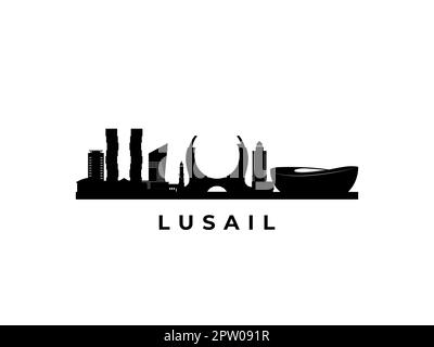 Lusail 01-9 (noir) Illustration de Vecteur