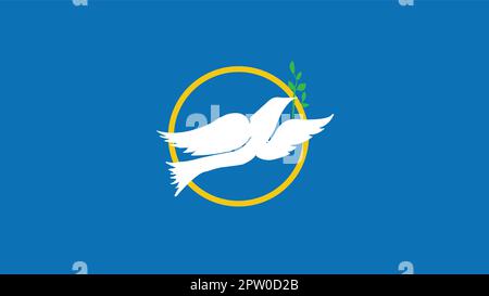 Drapeau d'Olice Branch City Mississippi Illustration de Vecteur