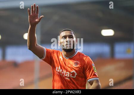 Blackpool, Royaume-Uni. 28th avril 2023. Keshi Anderson #10 de Blackpool pendant le match de championnat Sky Bet Blackpool vs Millwall à Bloomfield Road, Blackpool, Royaume-Uni, 28th avril 2023 (photo de Mark Cosgrove/News Images) à Blackpool, Royaume-Uni le 4/28/2023. (Photo de Mark Cosgrove/News Images/Sipa USA) crédit: SIPA USA/Alay Live News Banque D'Images