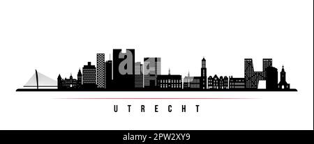 Utrecht 01-2 (noir et blanc) Illustration de Vecteur