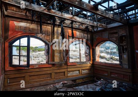 09-22-2022. Almeria,Andalucía,Espagne. Film abandonné Fuerte El Condor dans le désert d'Almeria Banque D'Images