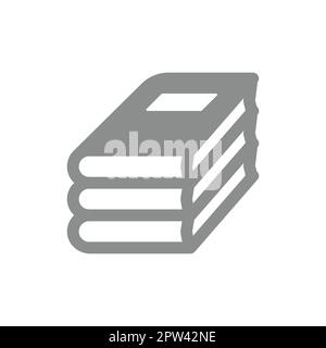 Icône de vecteur pile de livres Illustration de Vecteur