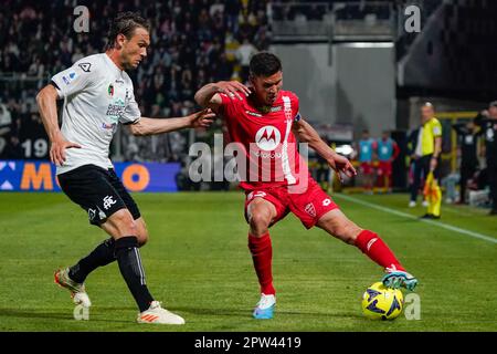 La Spezia, Italie. 28th avril 2023. Matteo Pessina (AC Monza) pendant le championnat italien Serie Un match de football entre Spezia Calcio et AC Monza sur 28 avril 2023 au stade Alberto Picco à la Spezia, Italie - photo Alessio Morgese / E-Mage crédit: Alessio Morgese / Alay Live News Banque D'Images