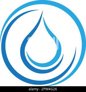 goutte d'eau, gouttes, eau, bien-être, spa, logo, arrière-plan Illustration de Vecteur