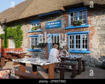 Restaurant Blue Door à Adare, Irlande Banque D'Images