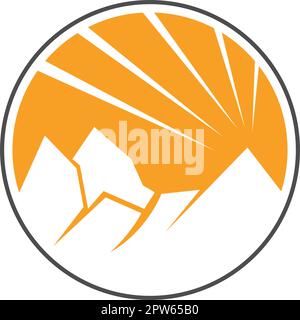 Logo de la montagne Illustration de Vecteur